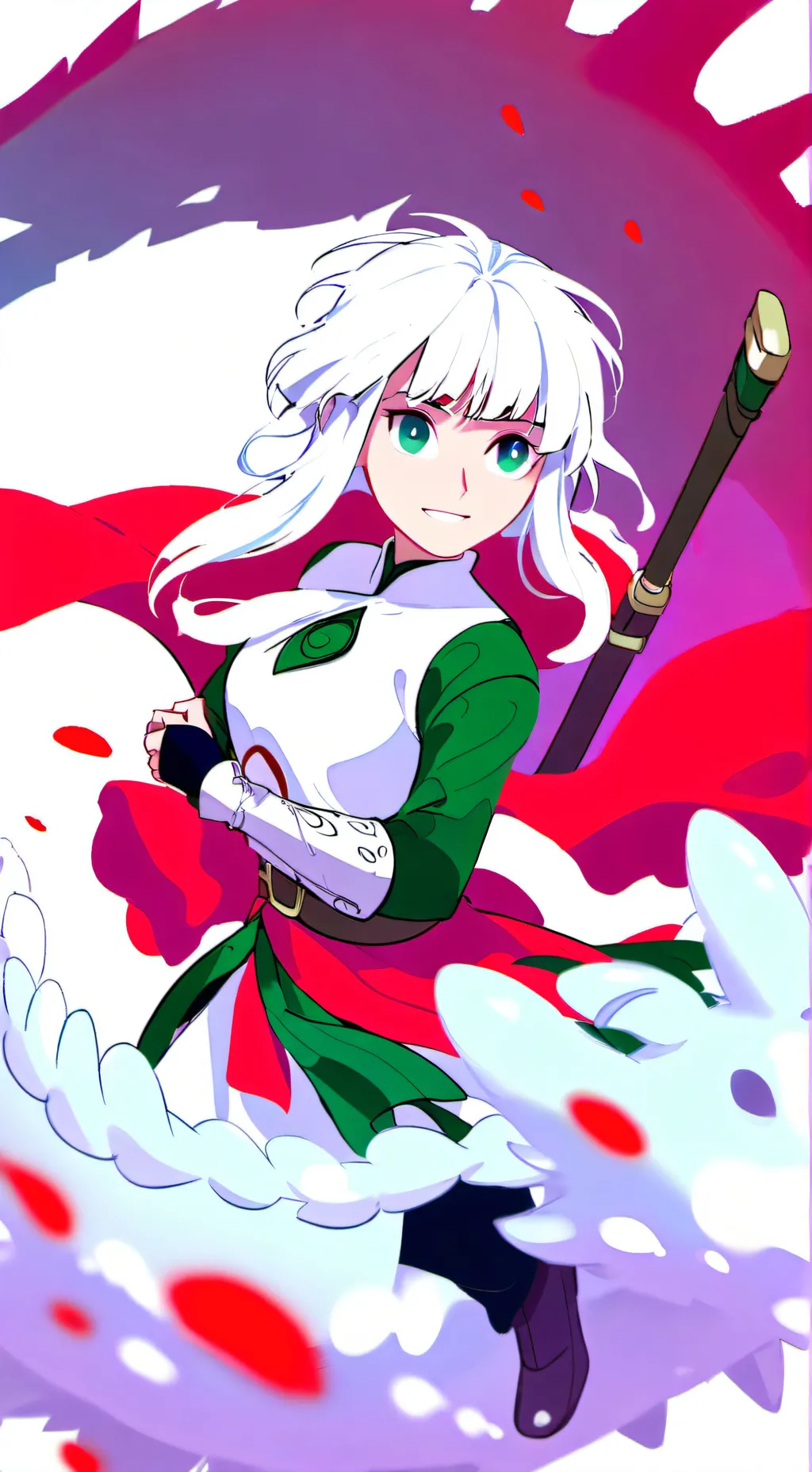 ai character: strawbery milk! background