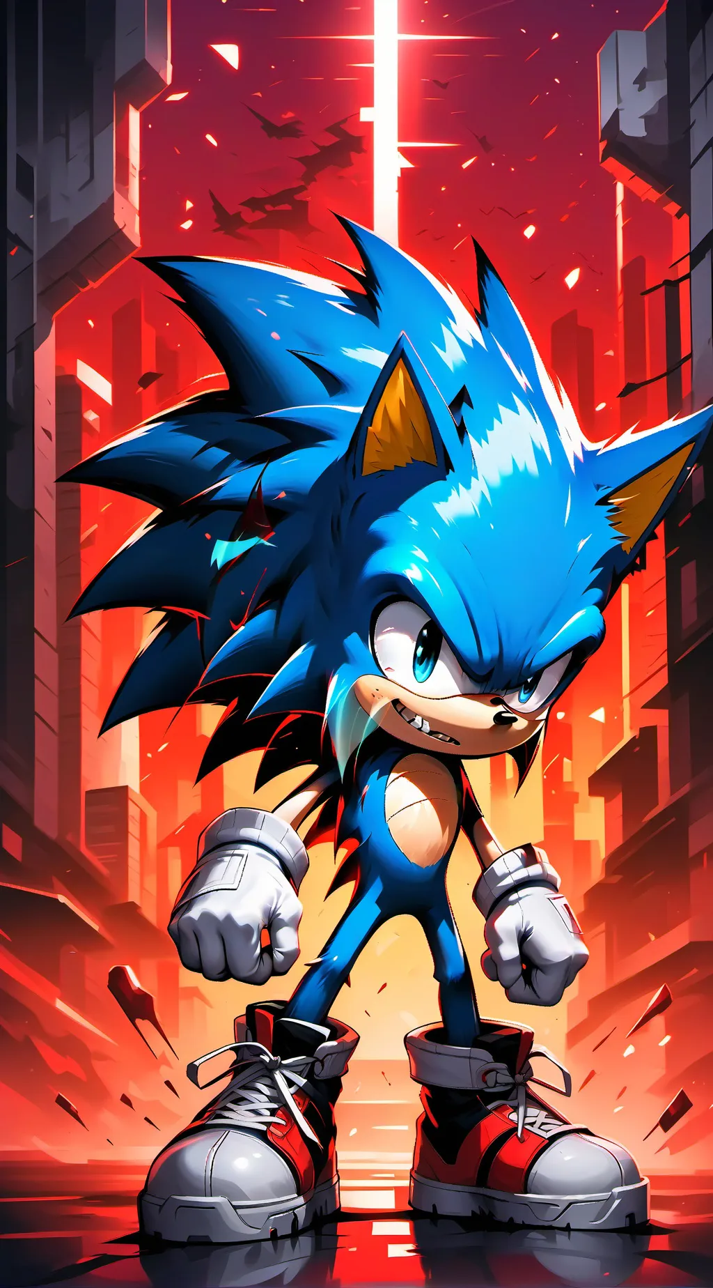ai character: sonic exe background