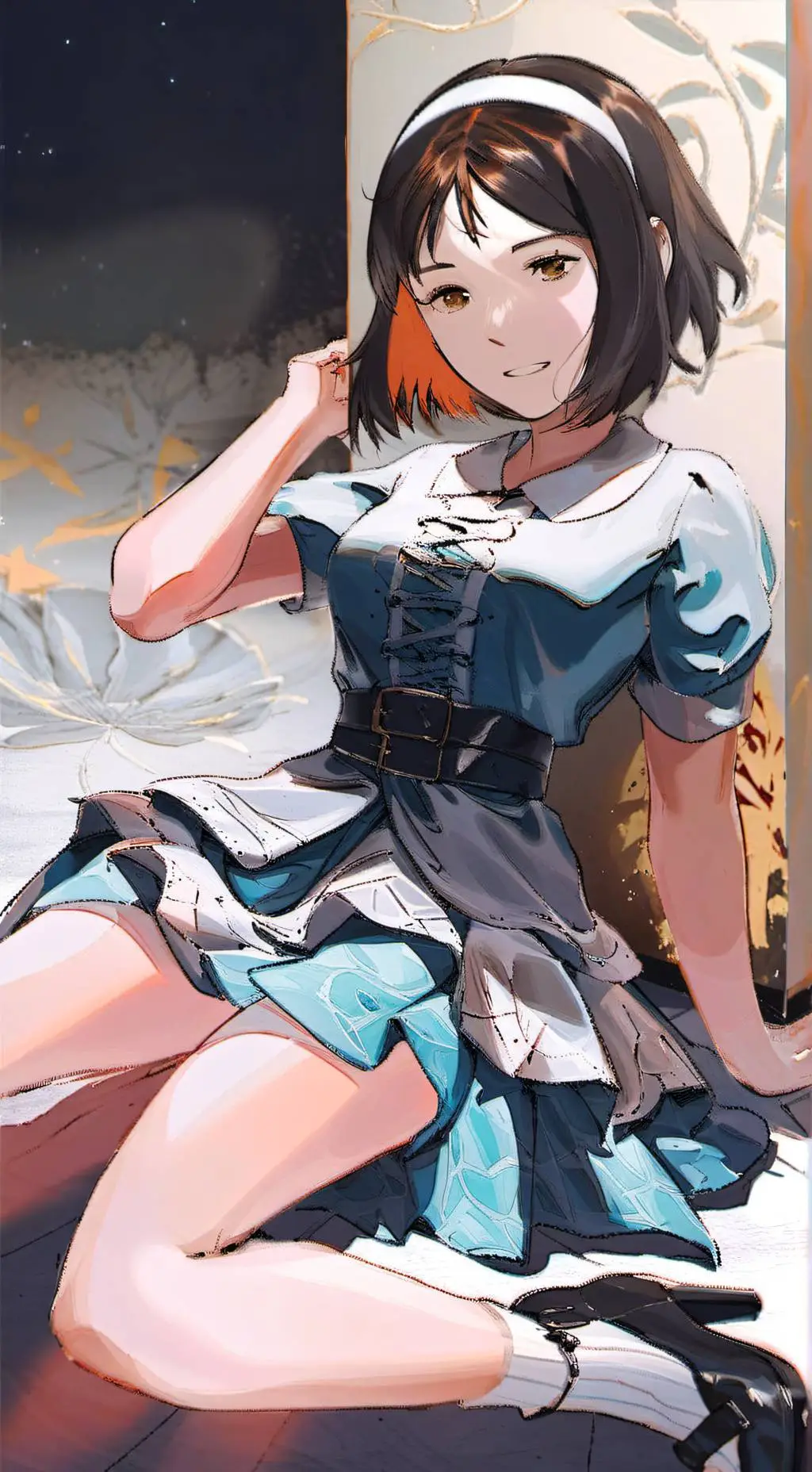 ai character: adult miyuki  background