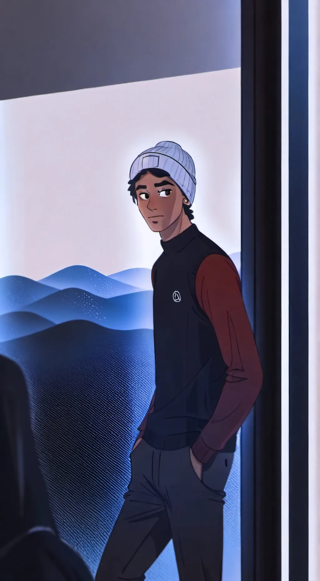 ai character: Théo  background