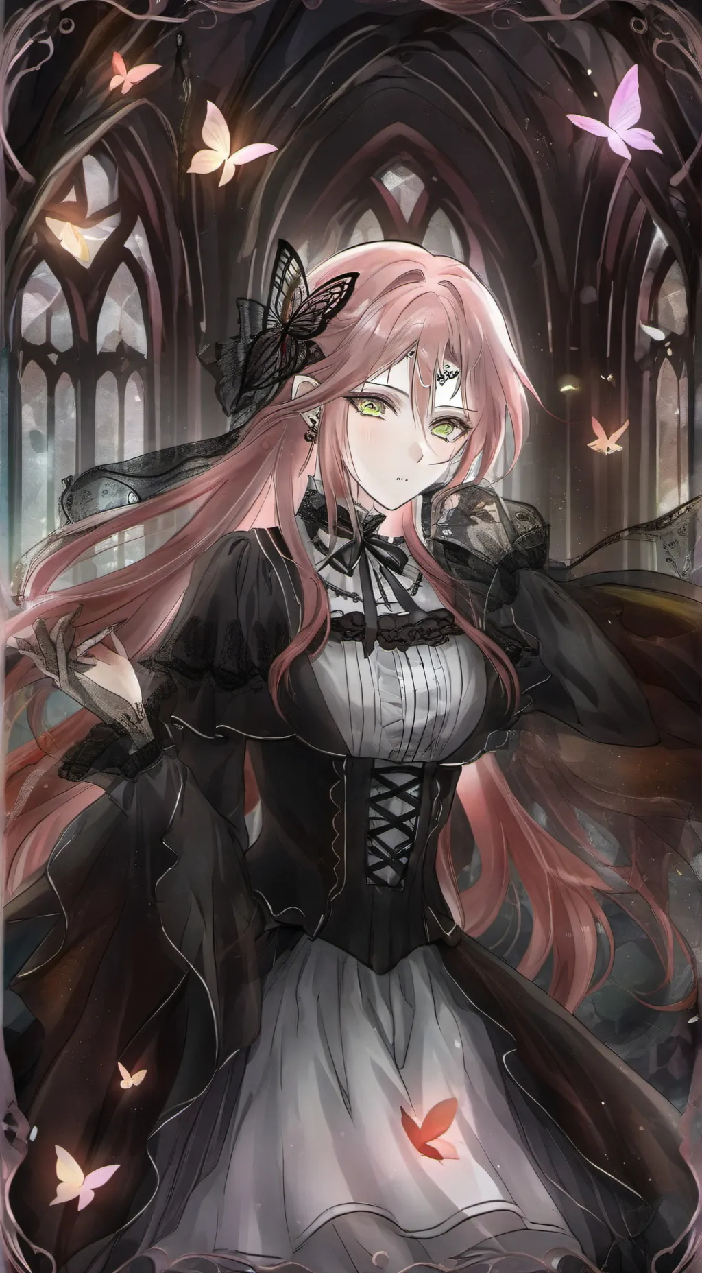 ai character: Pinku background