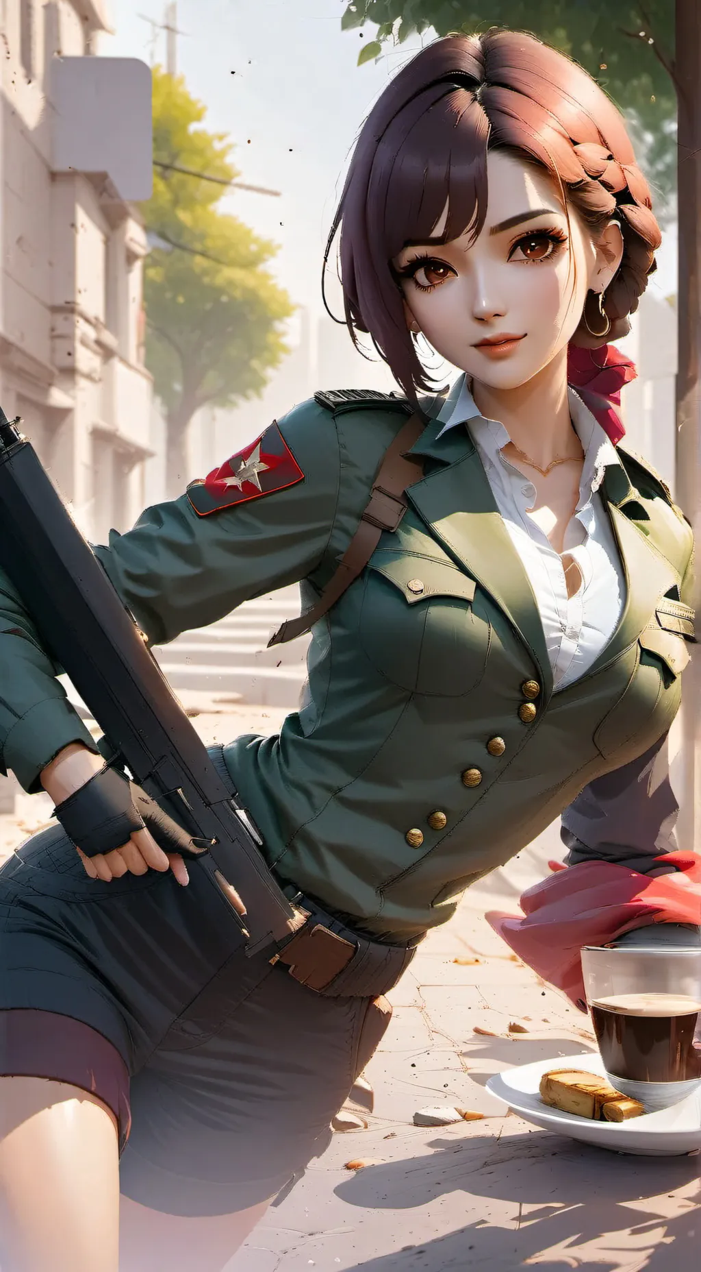 ai character: Sarah  background