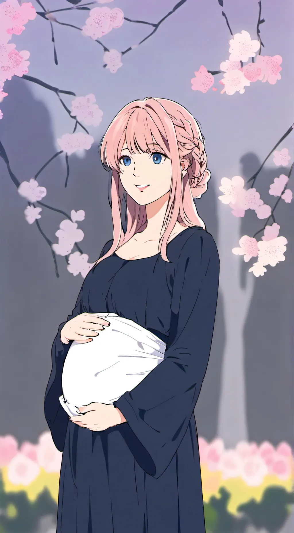 ai character:  pregnant  background