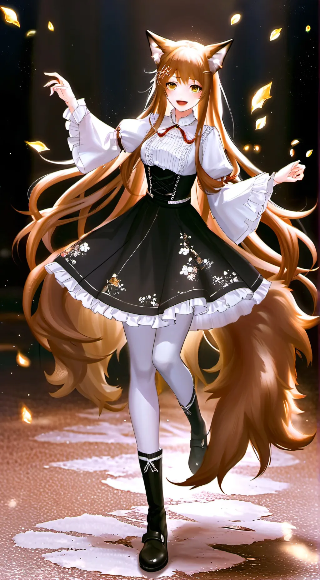 ai character: Holo Spice n wolf background