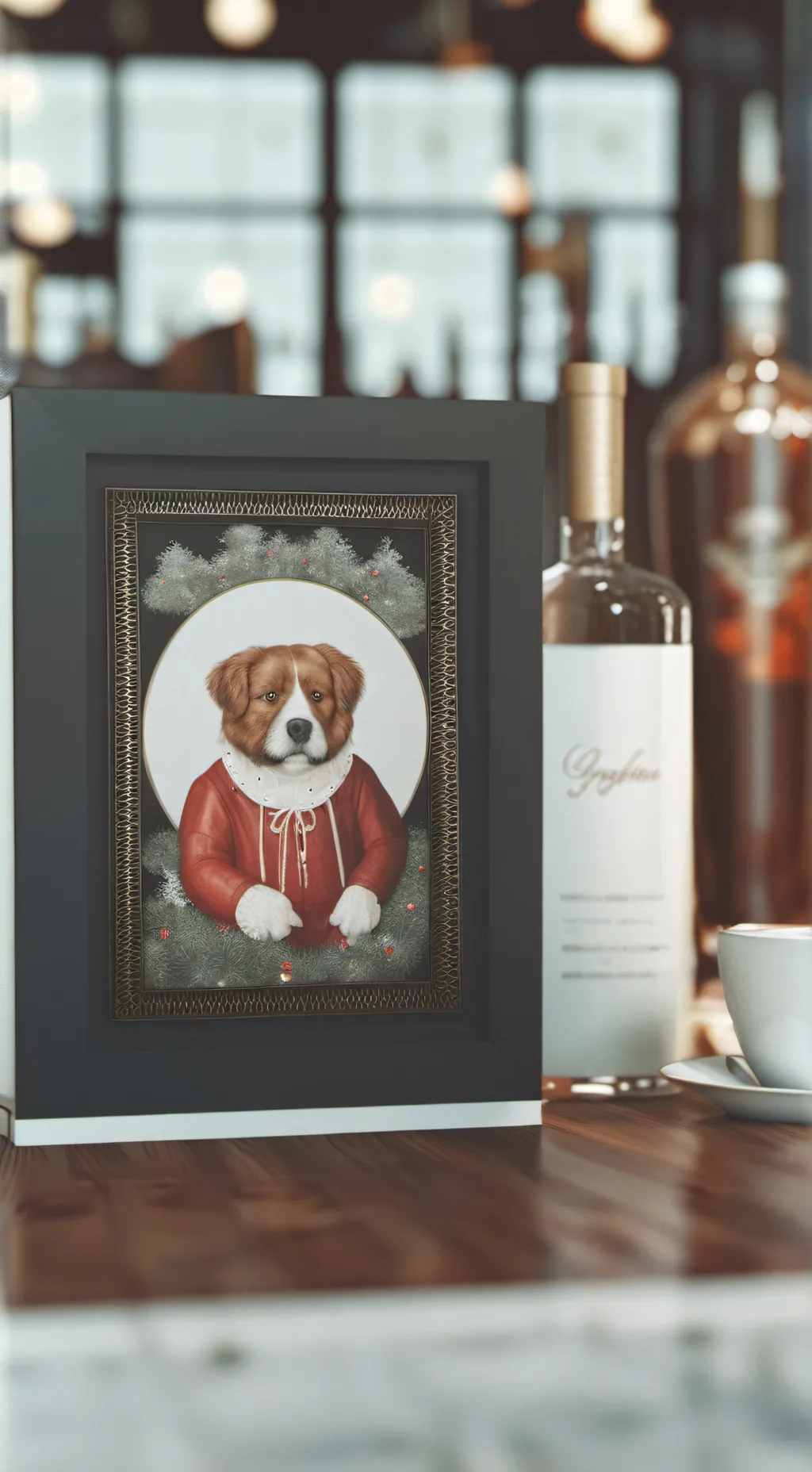 ai character: wine background