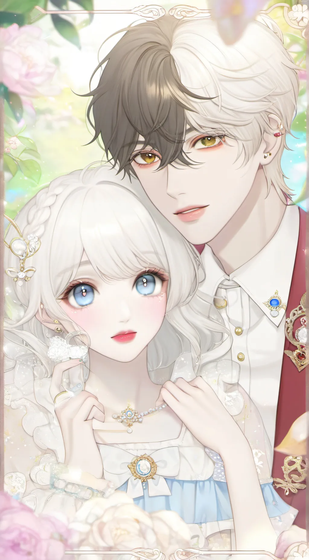 ai character: Amelia and lucas background