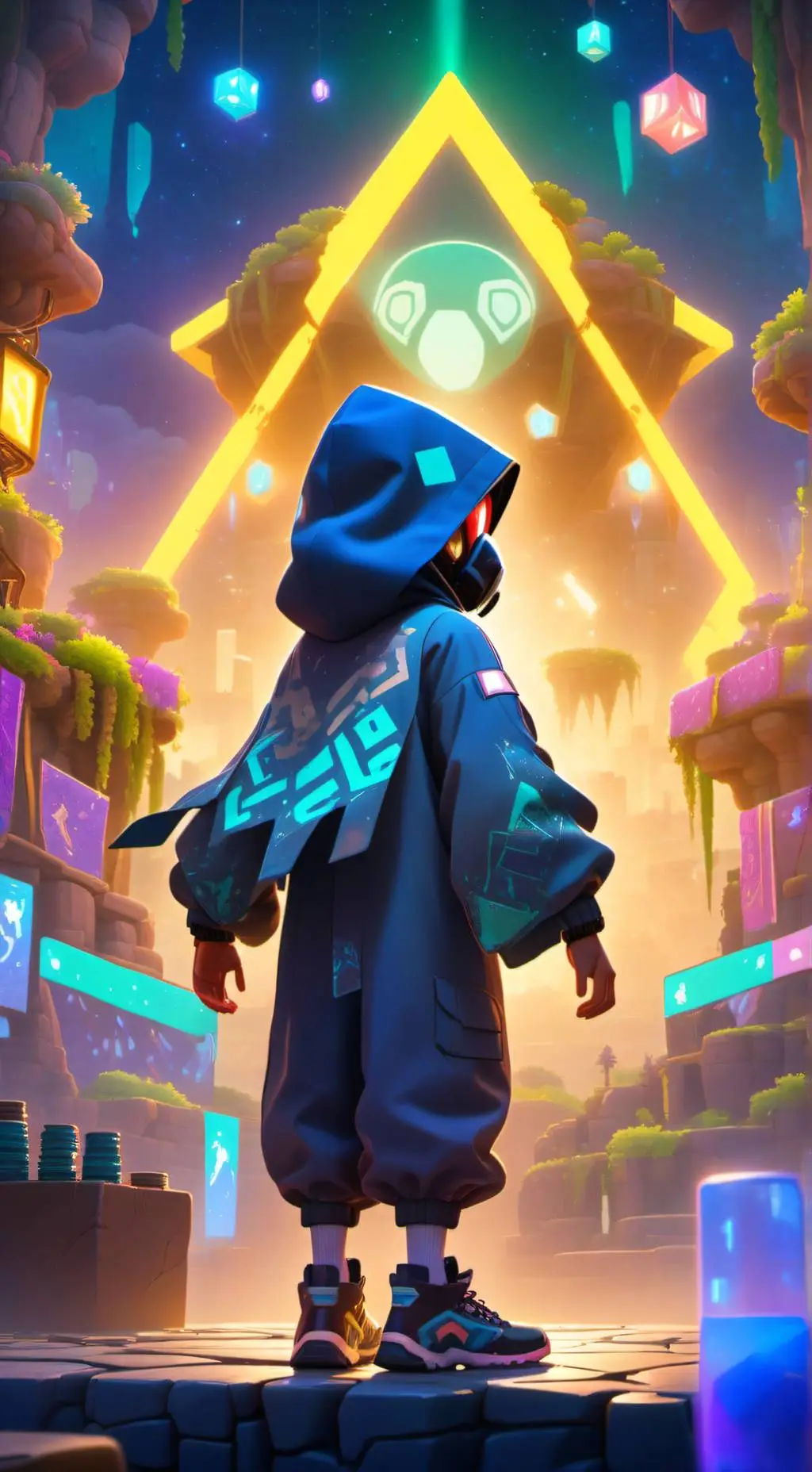 ai character: squid game background