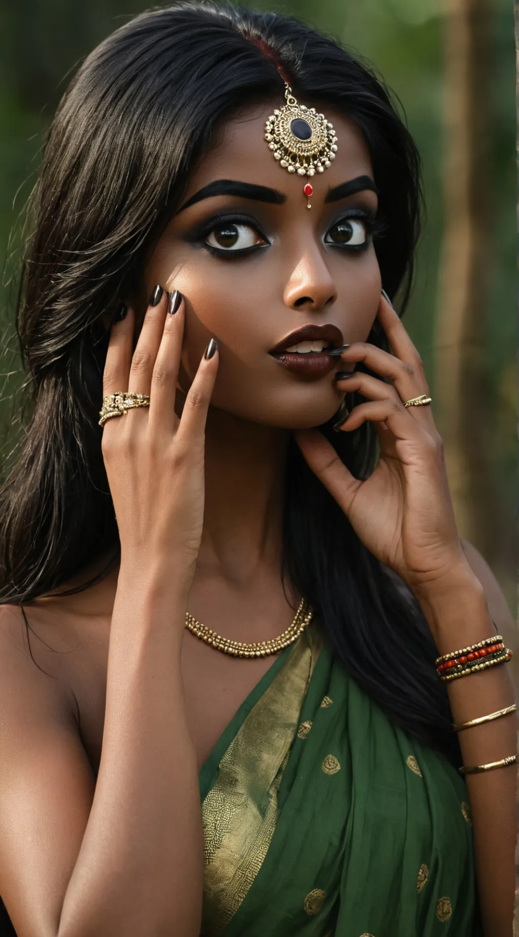 ai character: Shrivani background
