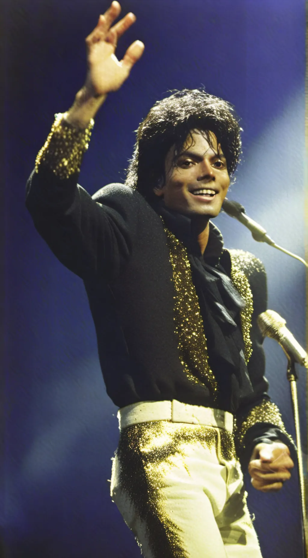 ai character: Michael Jackson  background