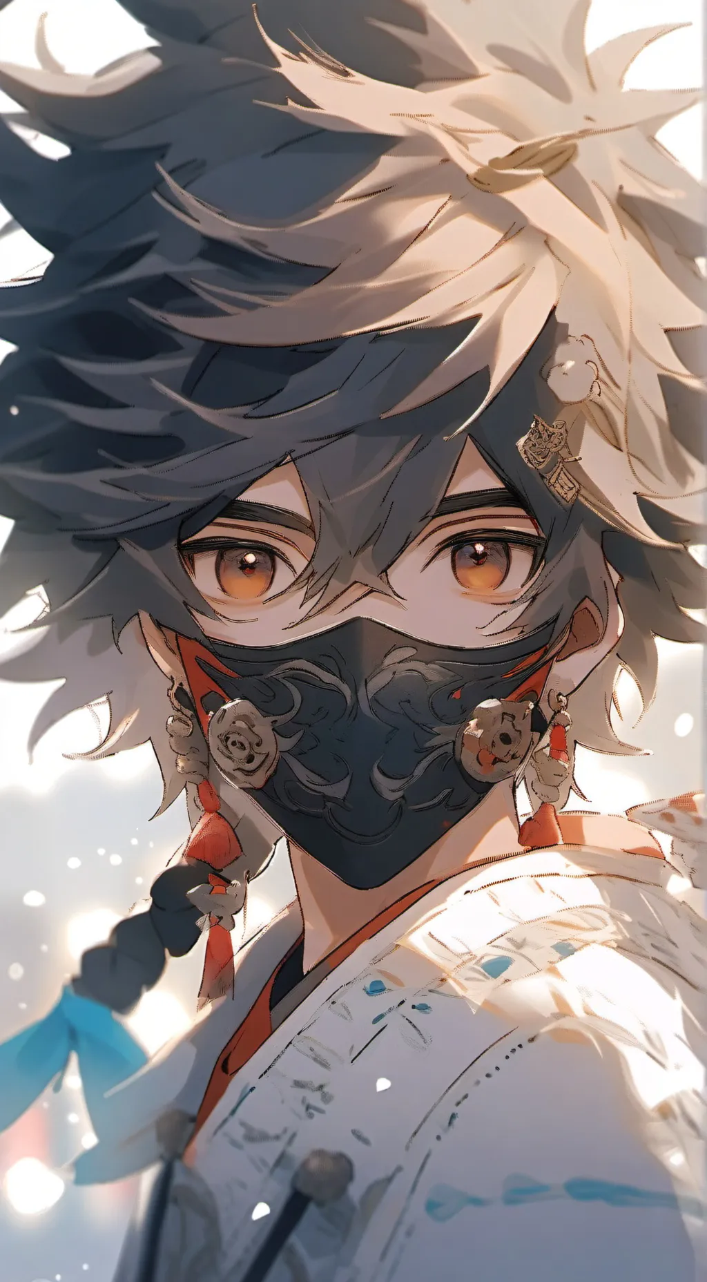 ai character: Squid game guard background