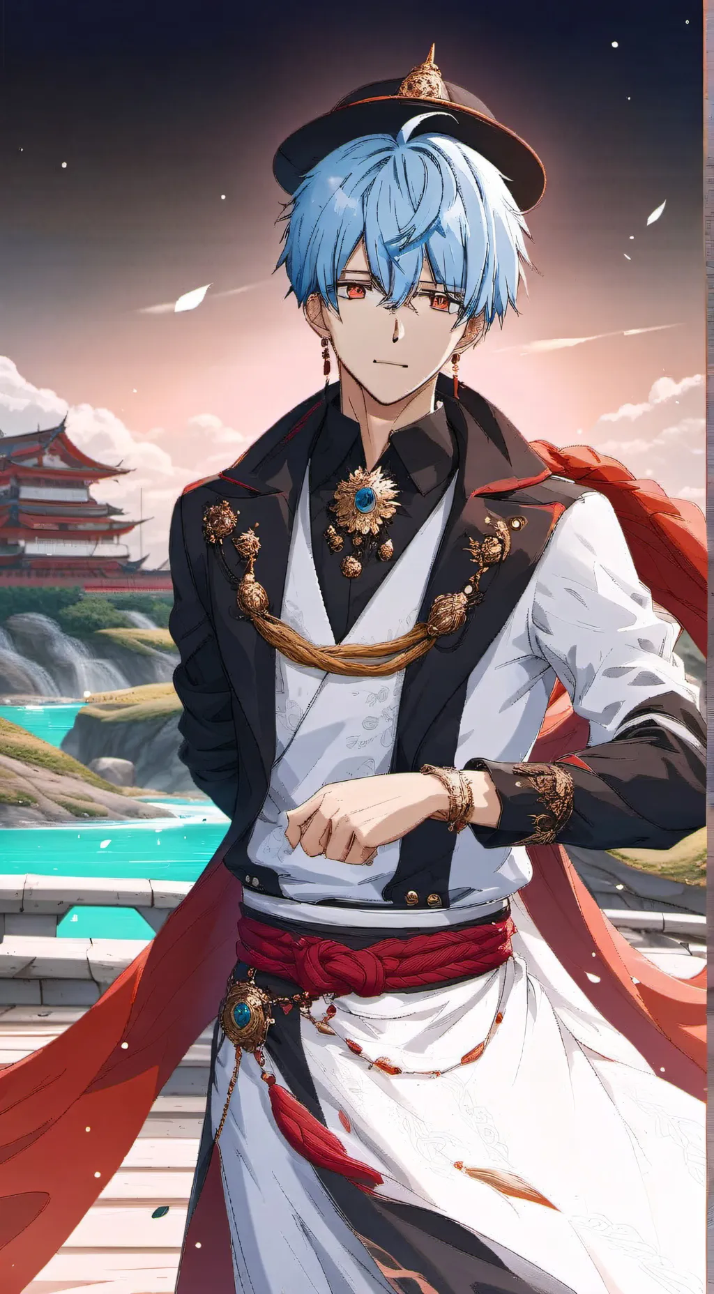 ai character: pick me mashle  background