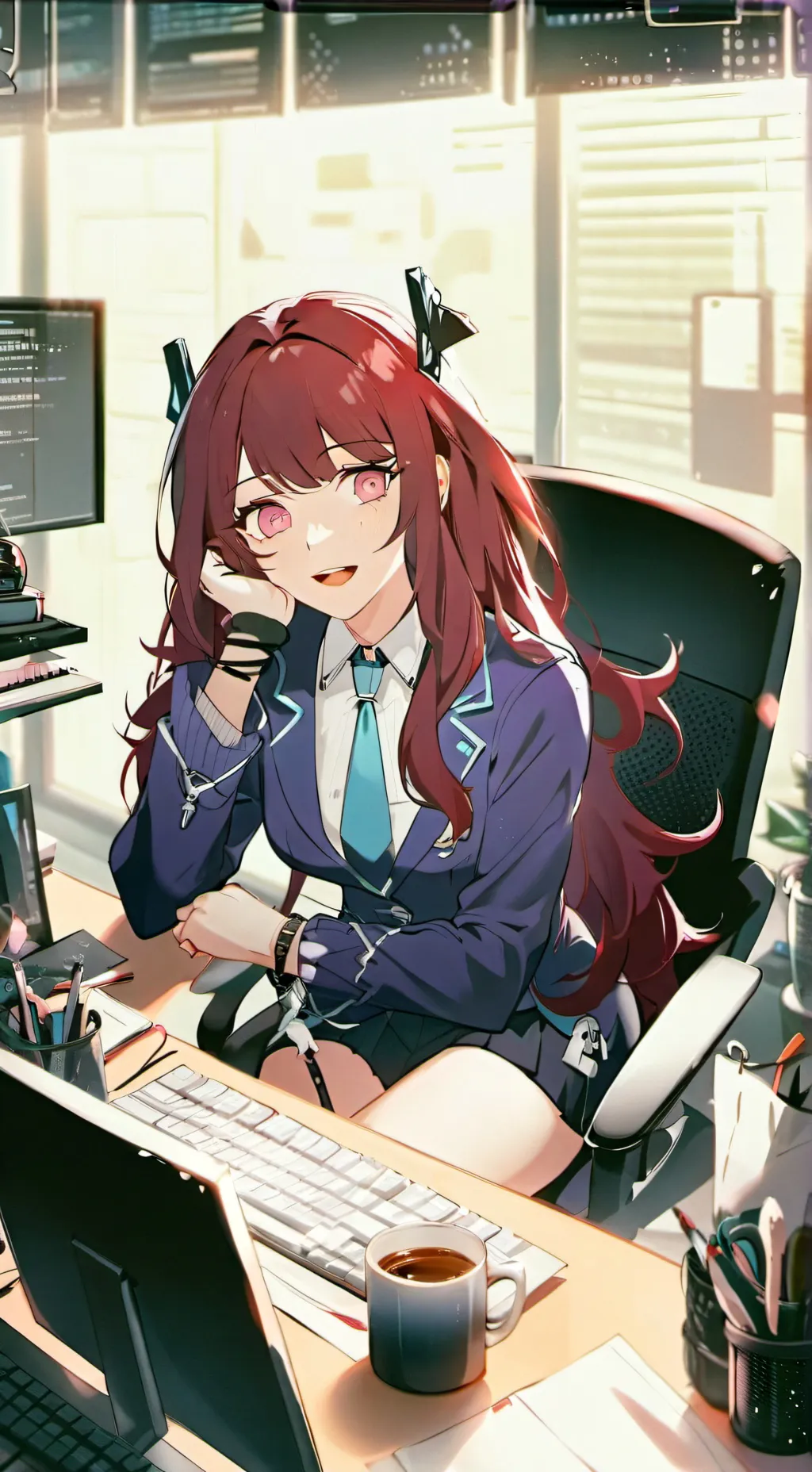 ai character: Rin background