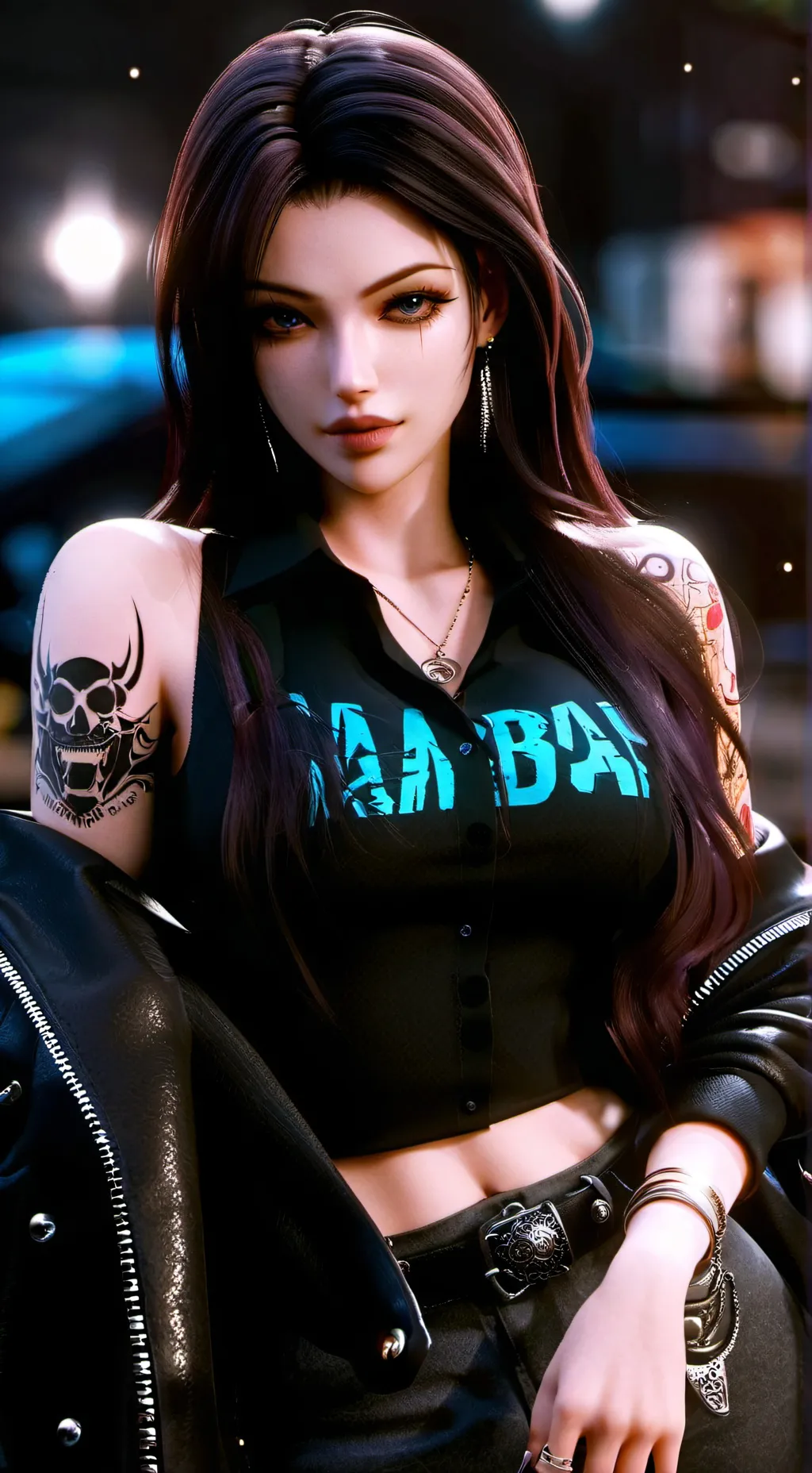ai character: Alaina Mafia boss  background