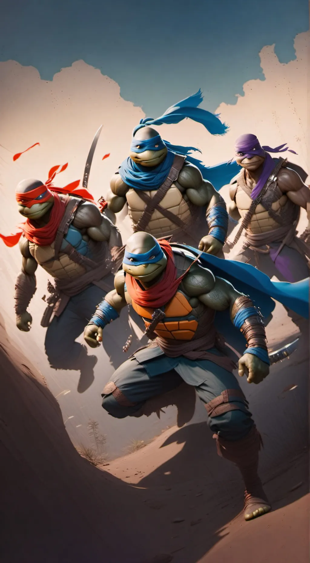 ai character: 2014 TMNT 🐢 background
