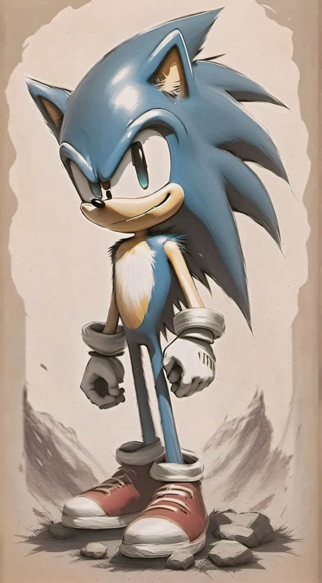 ai character: Sonic  background
