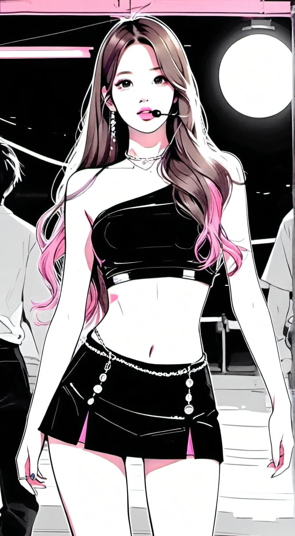 ai character: Y/N. 💜.🖤🩷 background