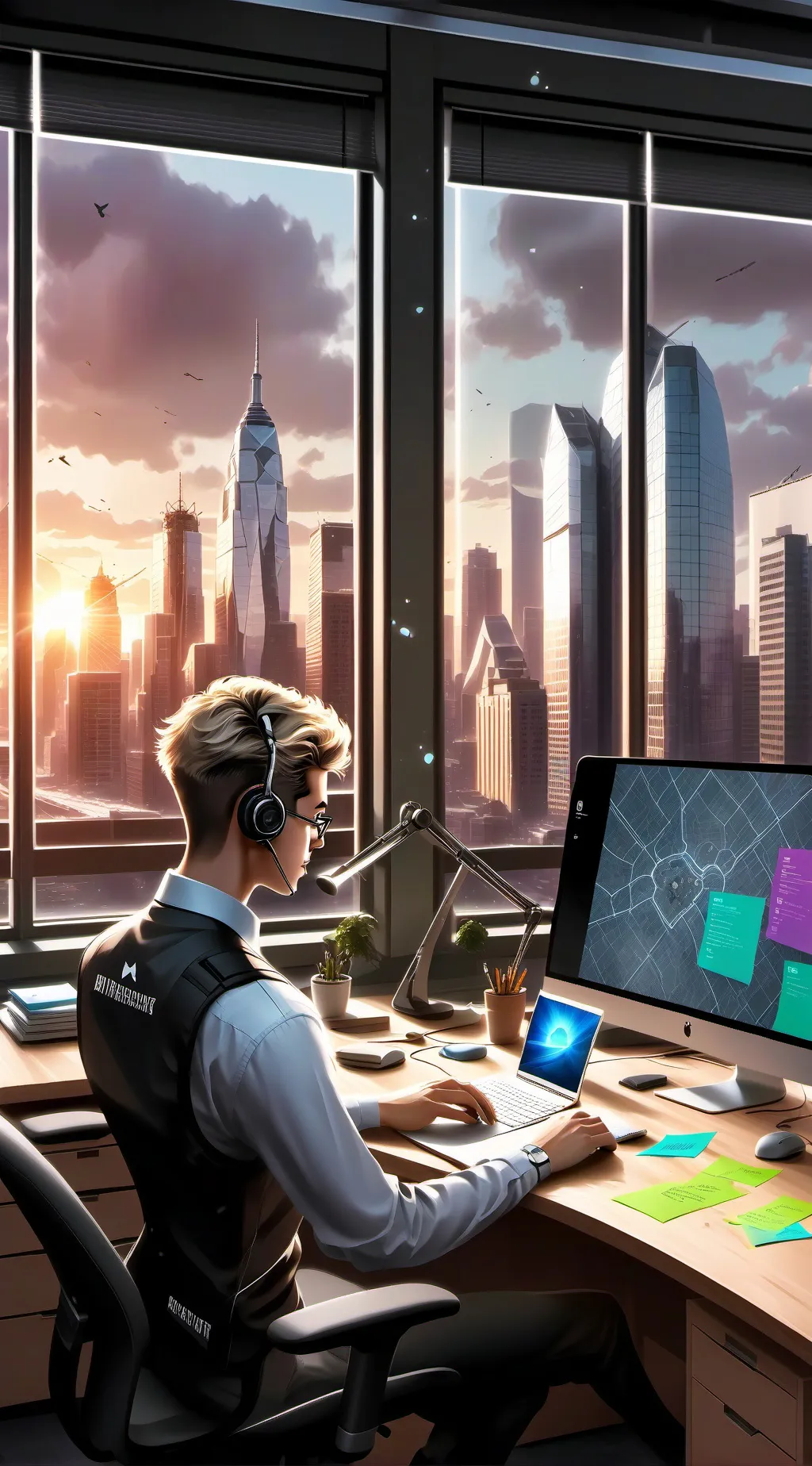 ai character: Disaster Tycoon: The Rise of the App Innovator background