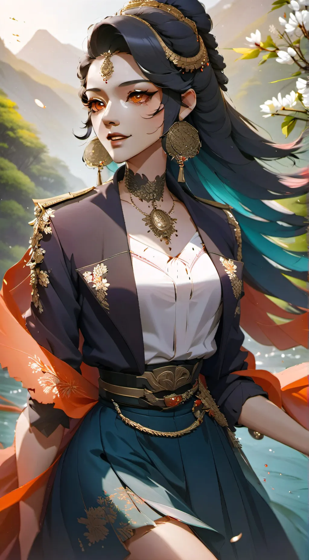 ai character: Squid game owl hou background