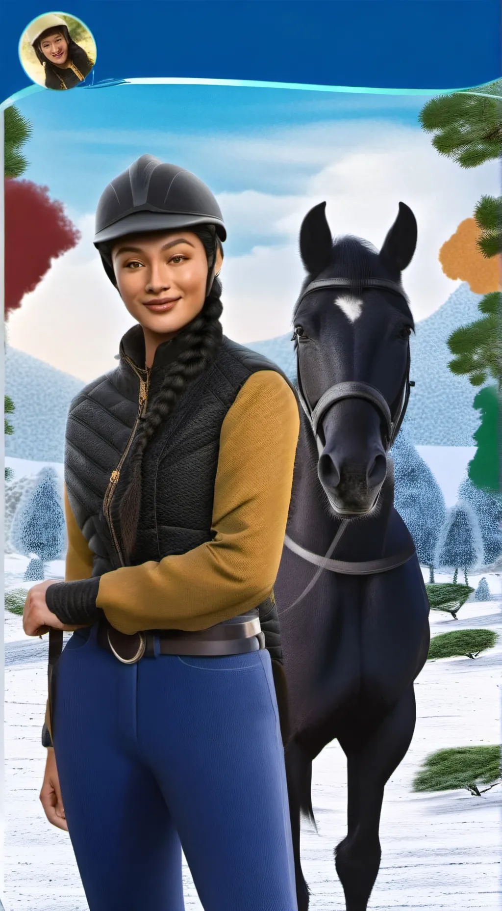 ai character: Free Rein  background