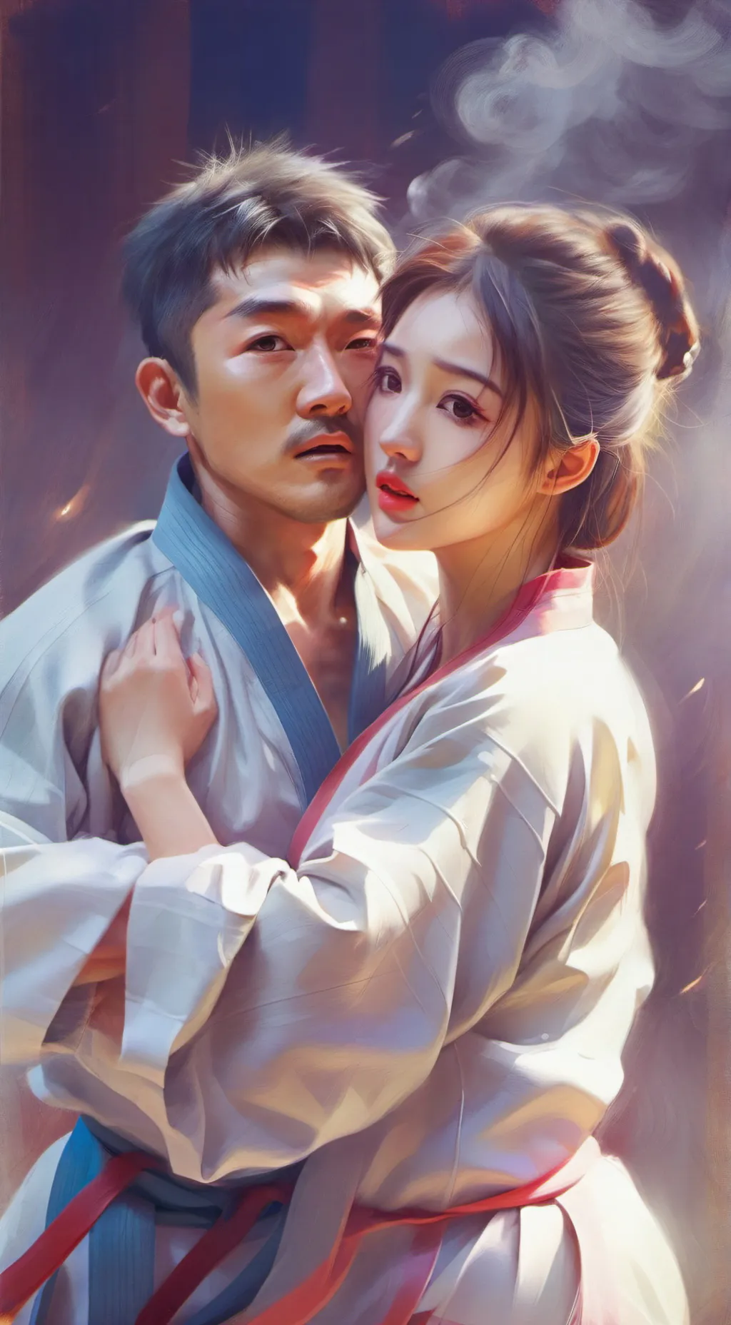 ai character: Somewhere background