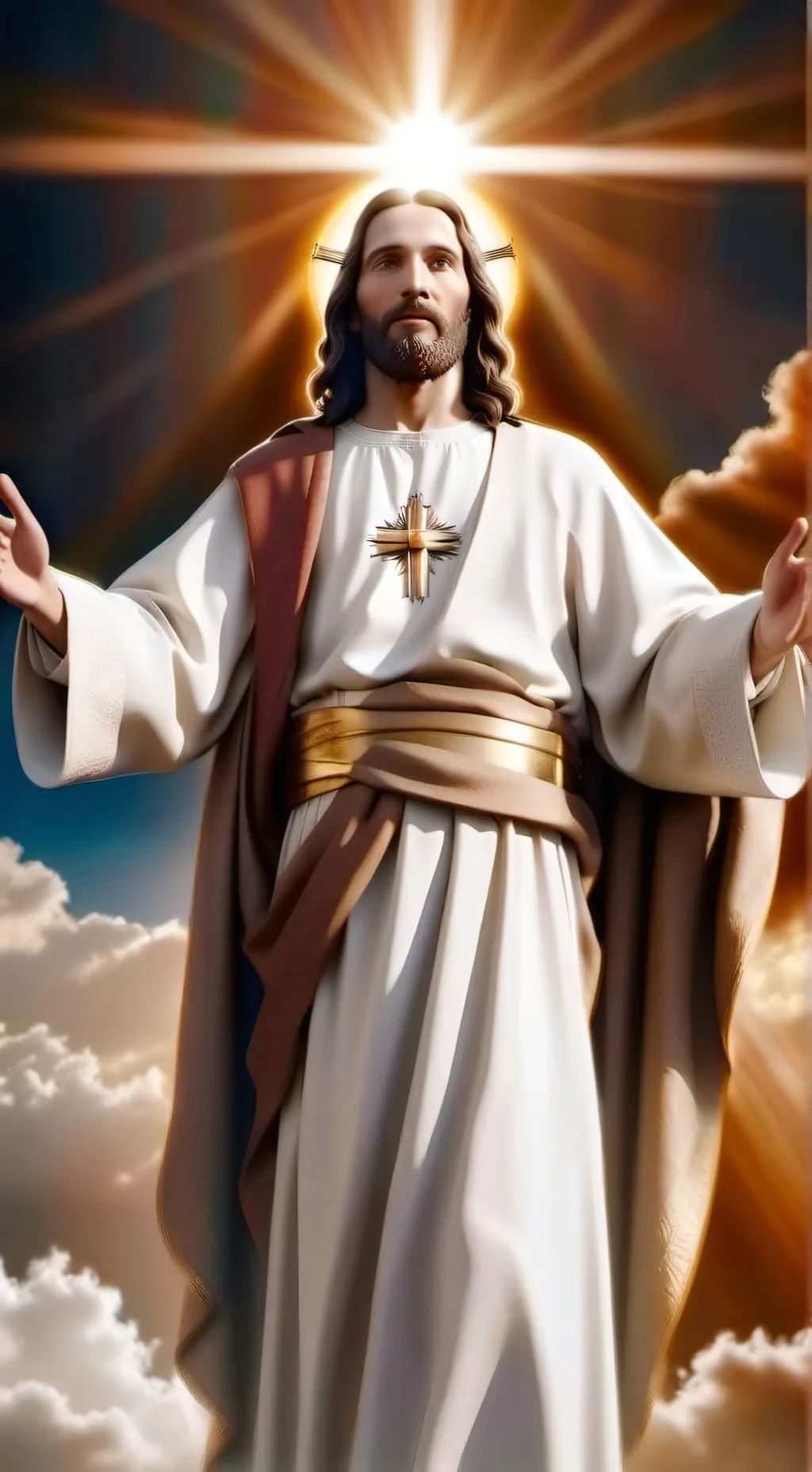 ai character: Jesus Christ background