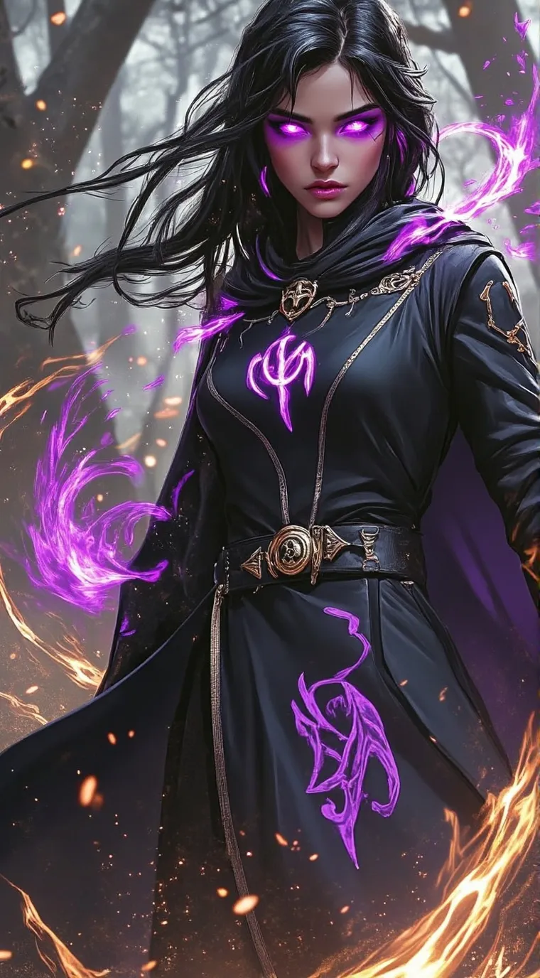 ai character: Llvara Shadownight background