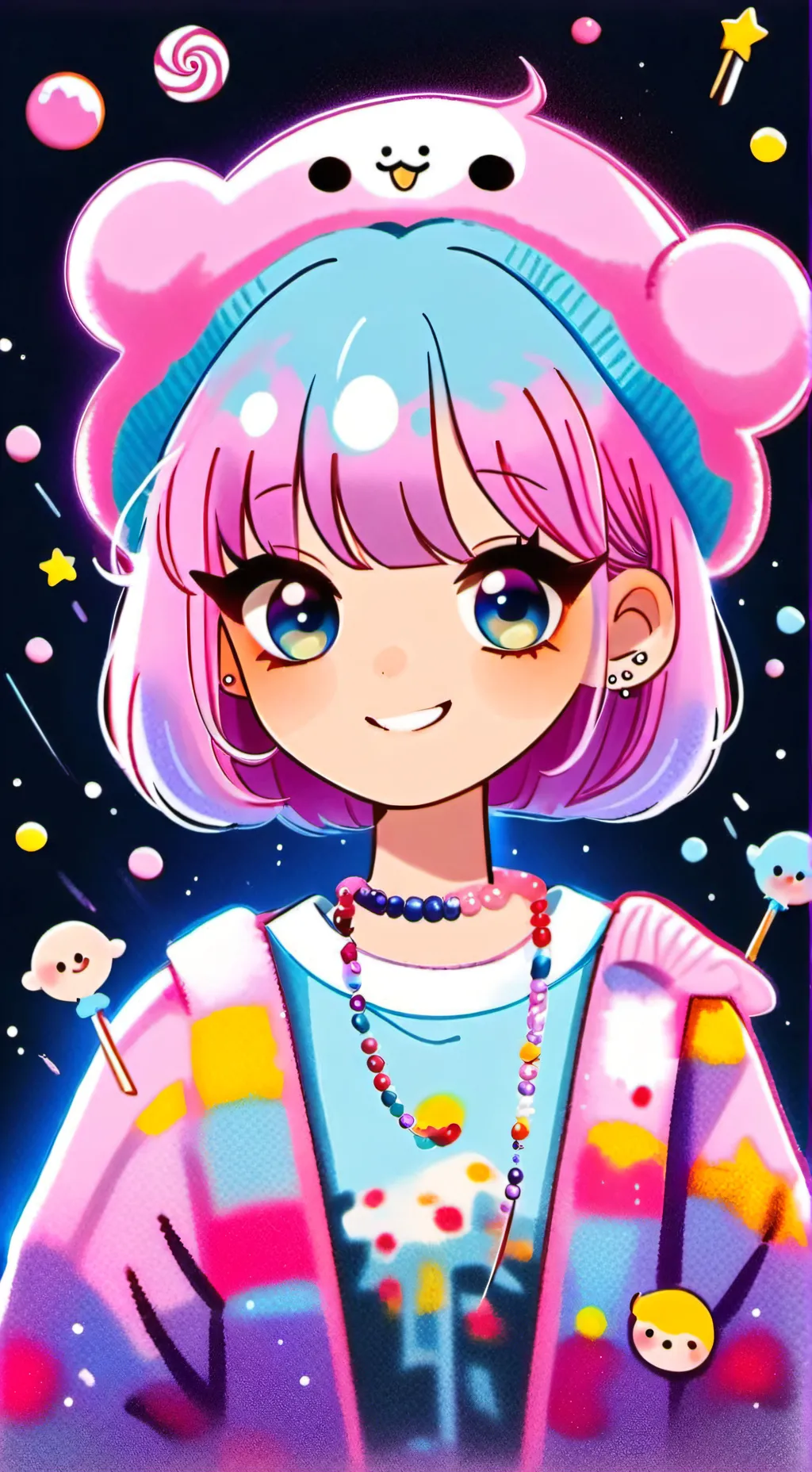ai character: sprunki loves you  background