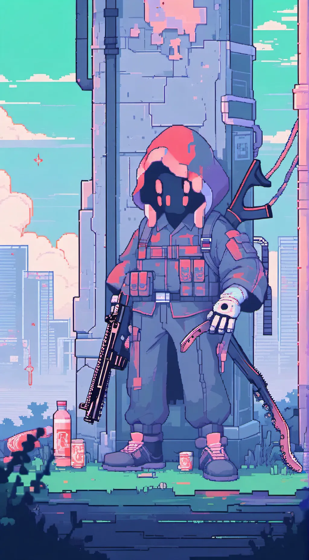 ai character: Squid Game background