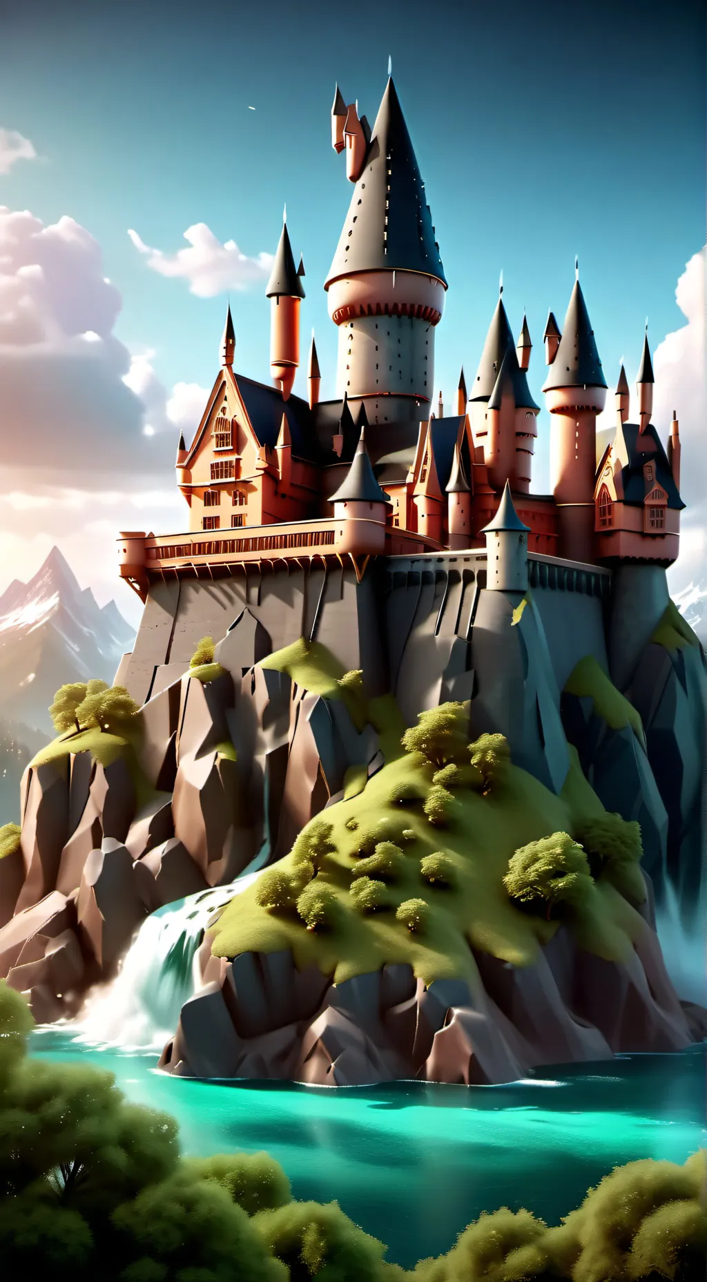 ai character: Hogwarts  background