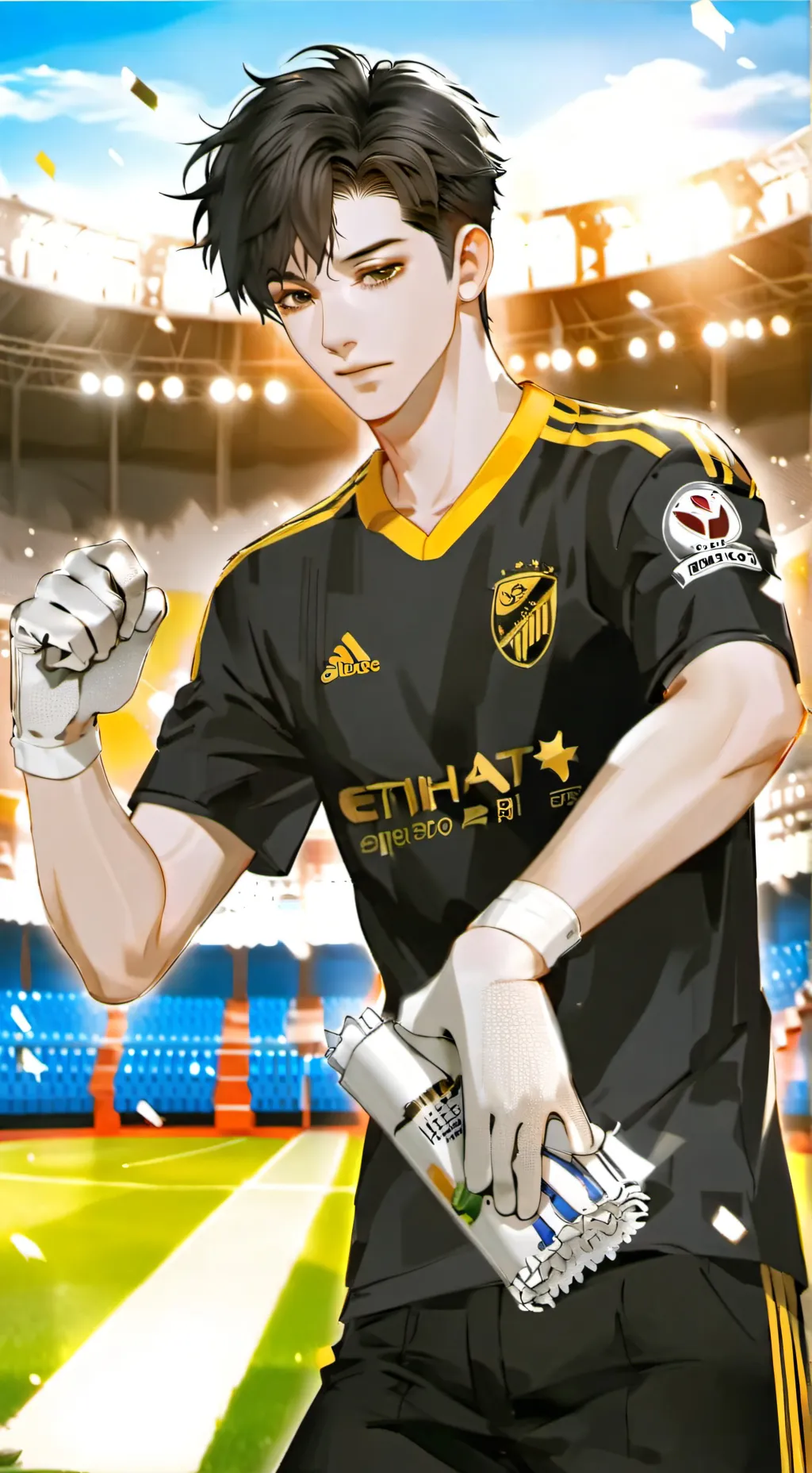 ai character: soccer/football background
