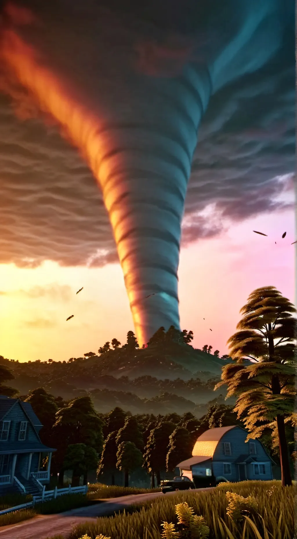 ai character: sprunki tornado background