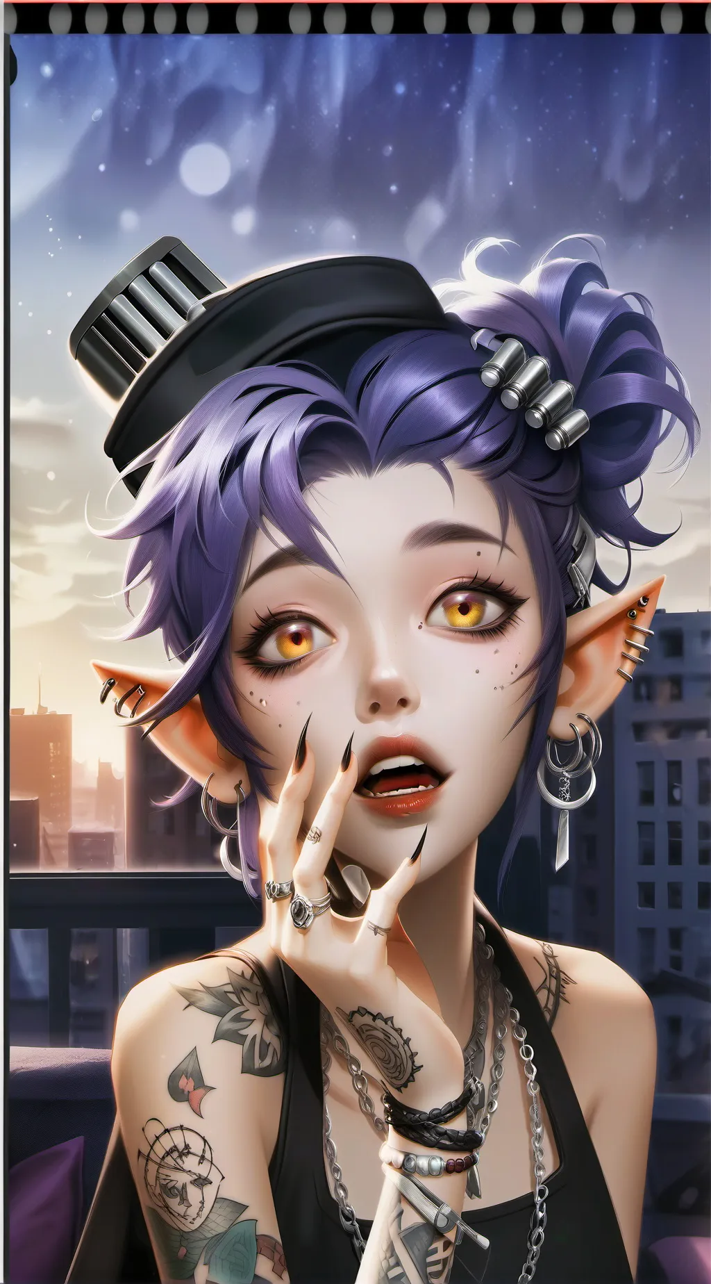 ai character: Luna Mystic background