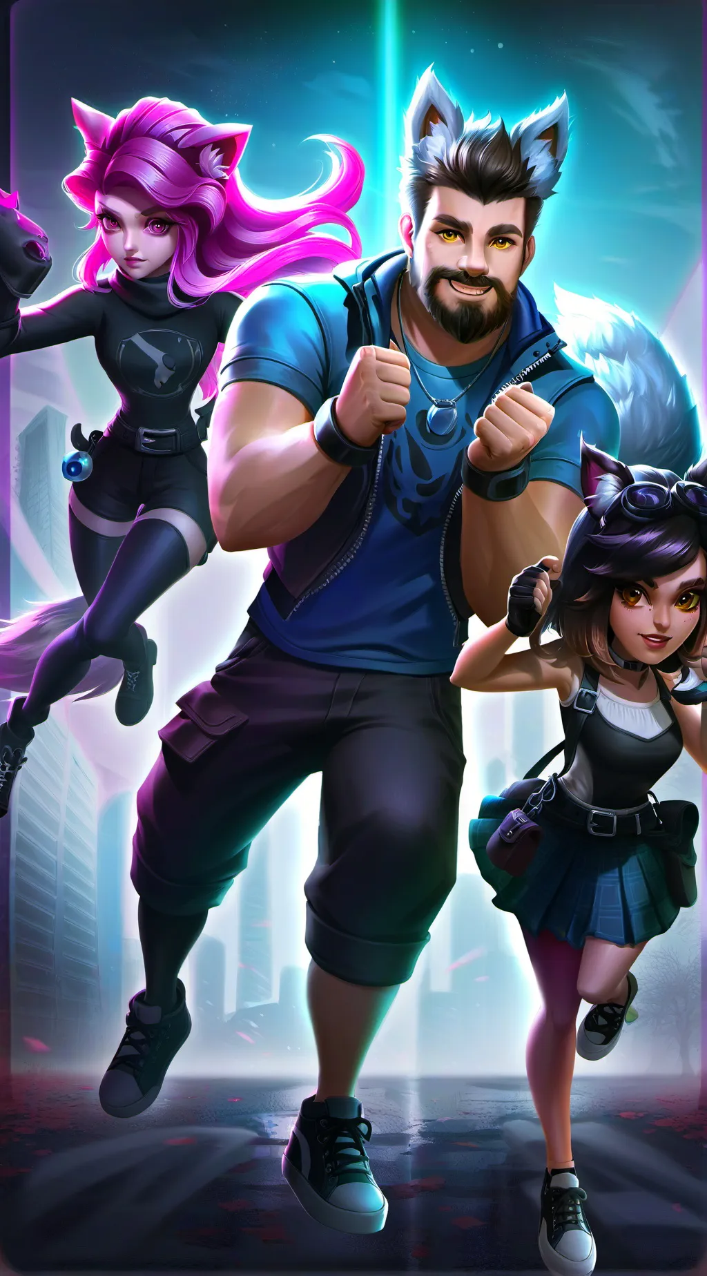 ai character: The Pack background