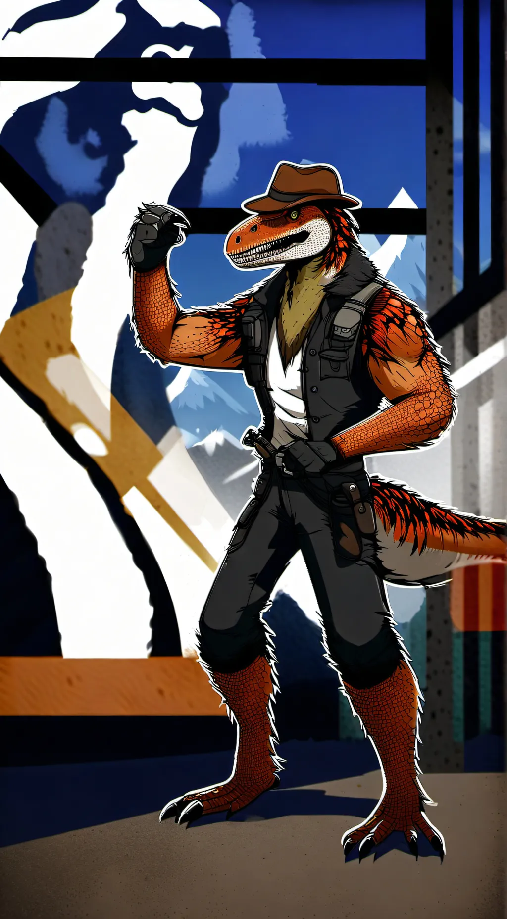 ai character: Bucky background