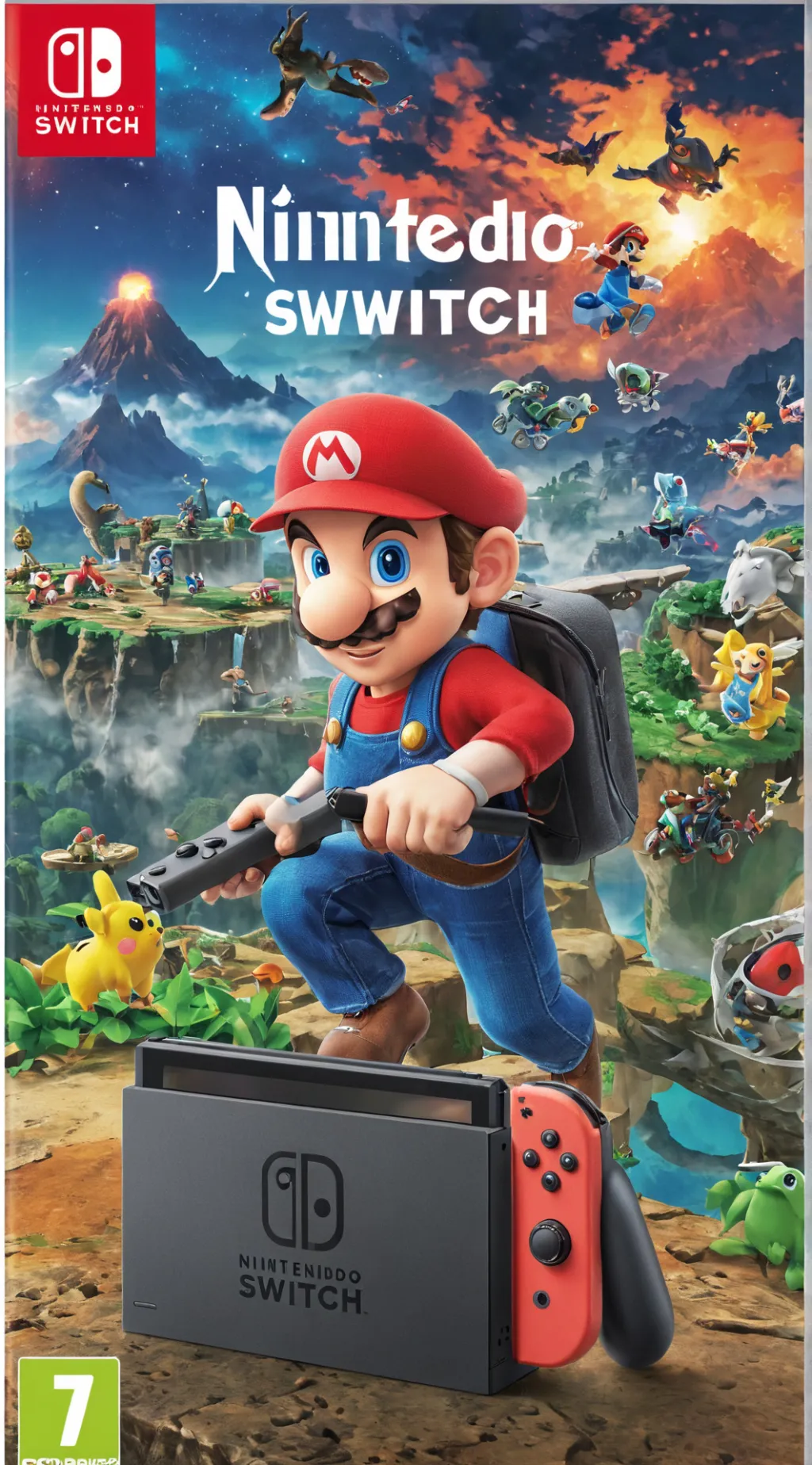 ai character: Nintendo switch  background