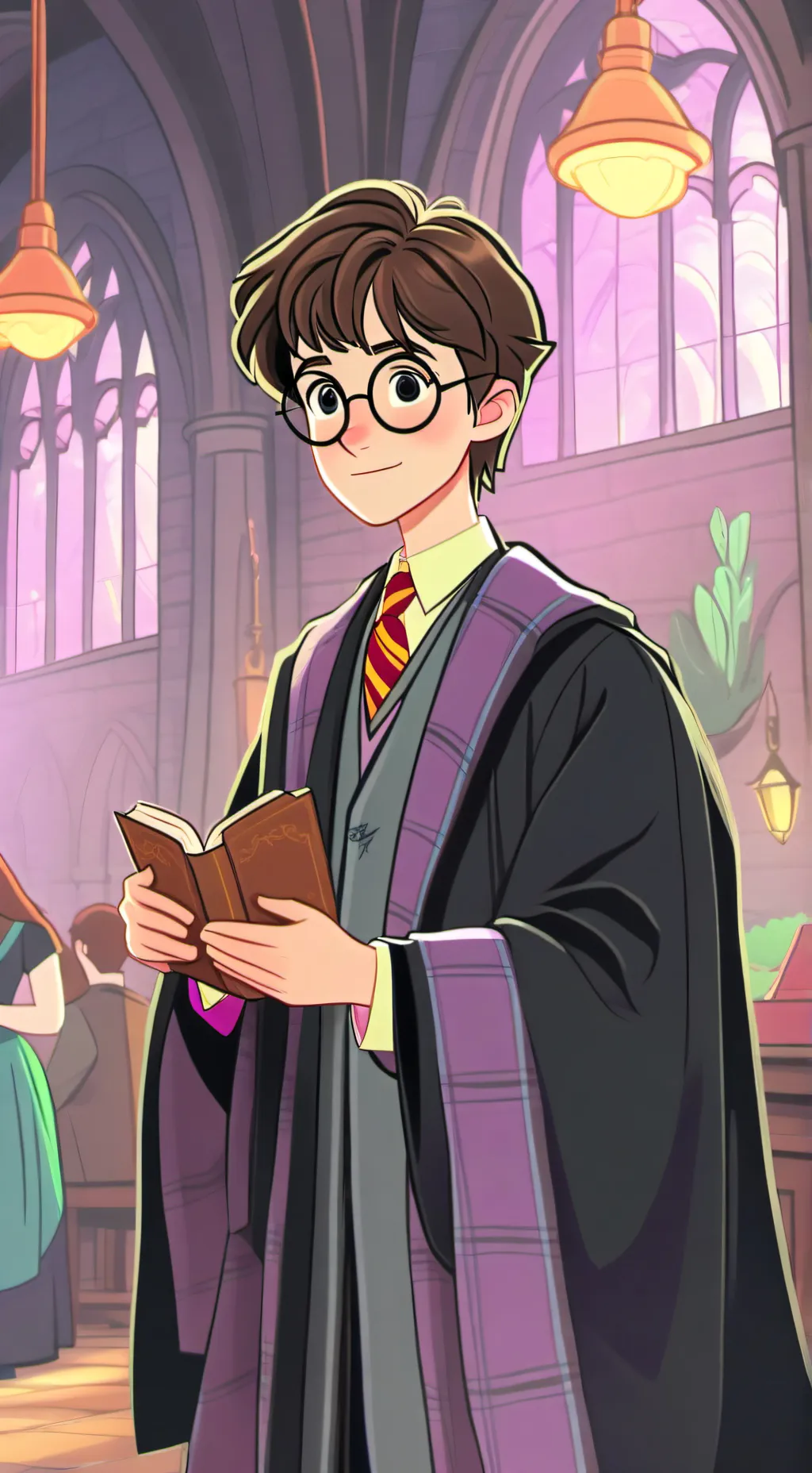 ai character: harry potter  background