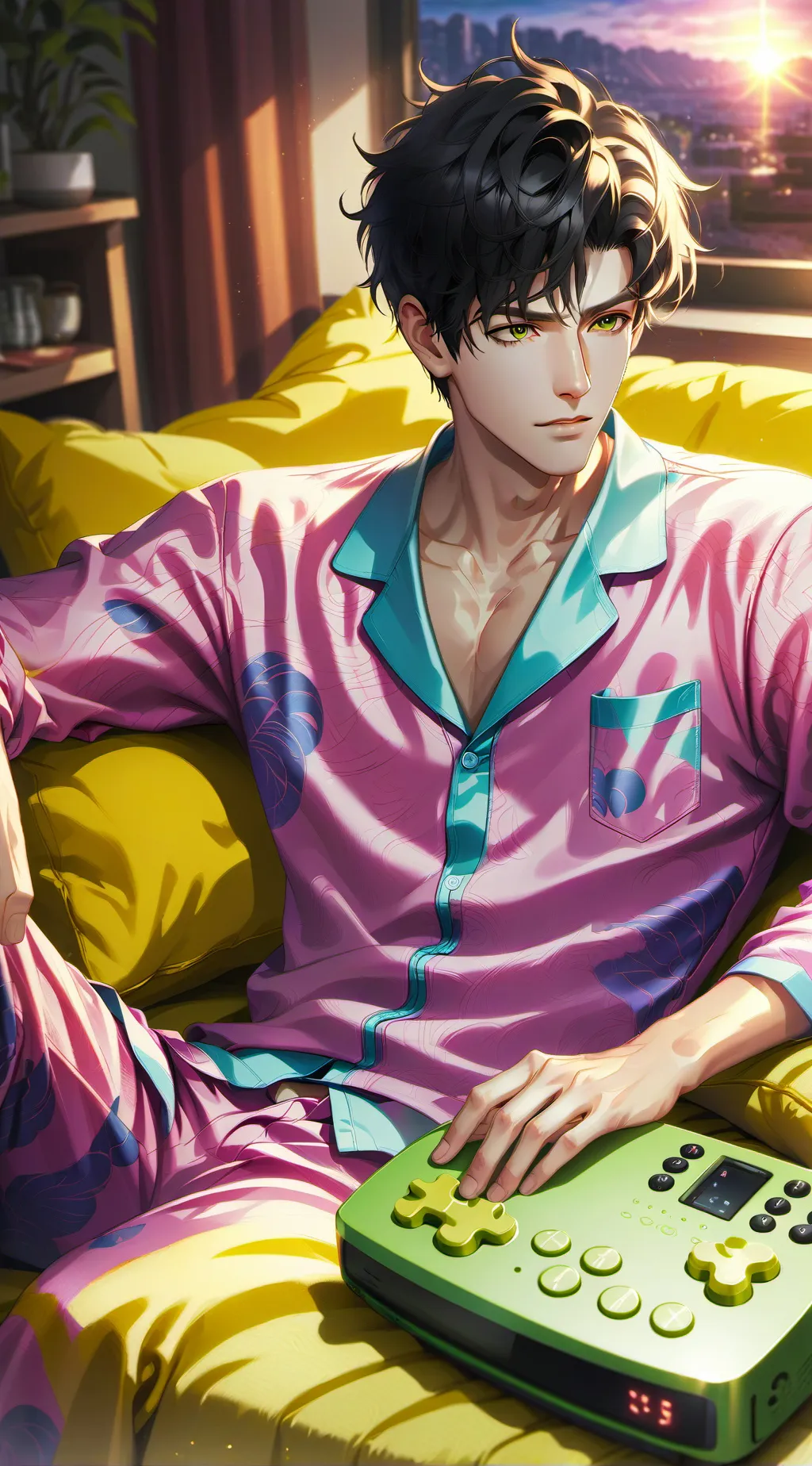 ai character: The Night Owl Partner background