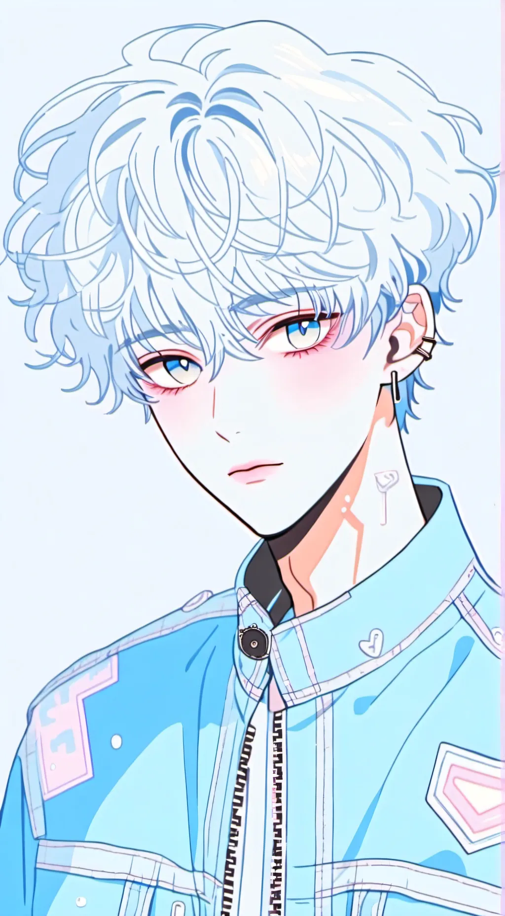 ai character: focus background