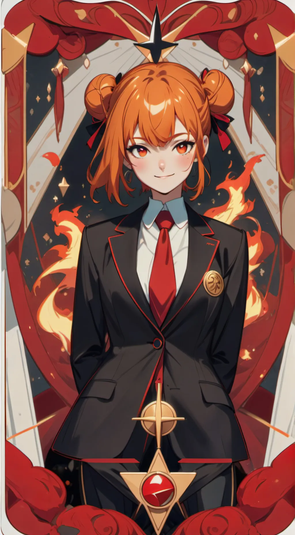 ai character: Tsuyoi honō 🔥 background