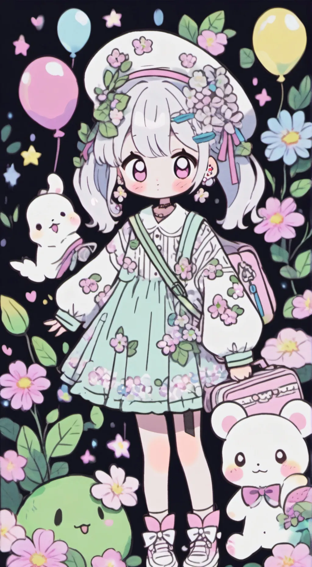 ai character: LET HIM GO. background