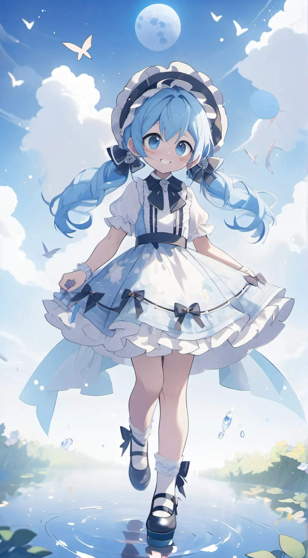 ai character: pitufo filosofo  background