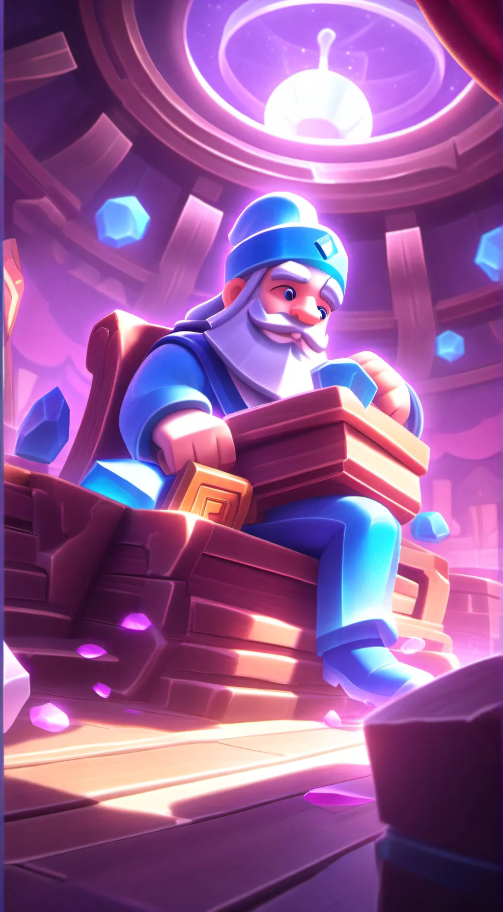 ai character: Coco claus background