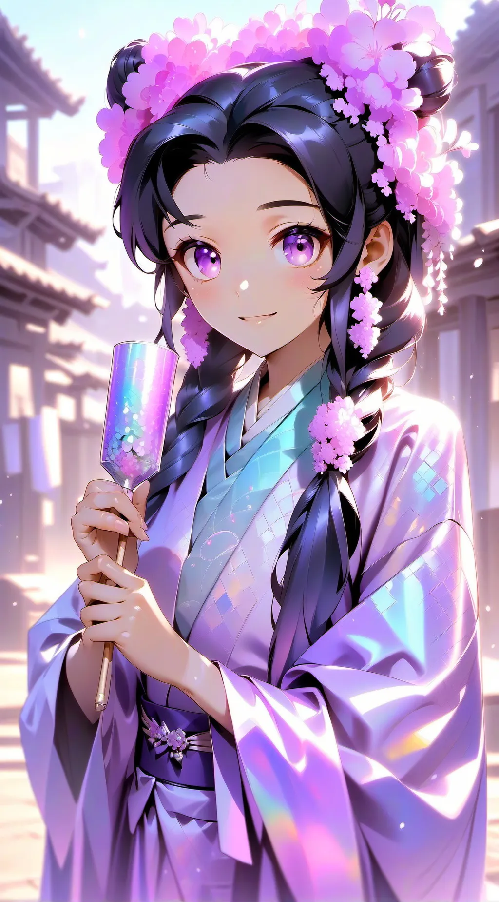 ai character: shinobu kocho  background