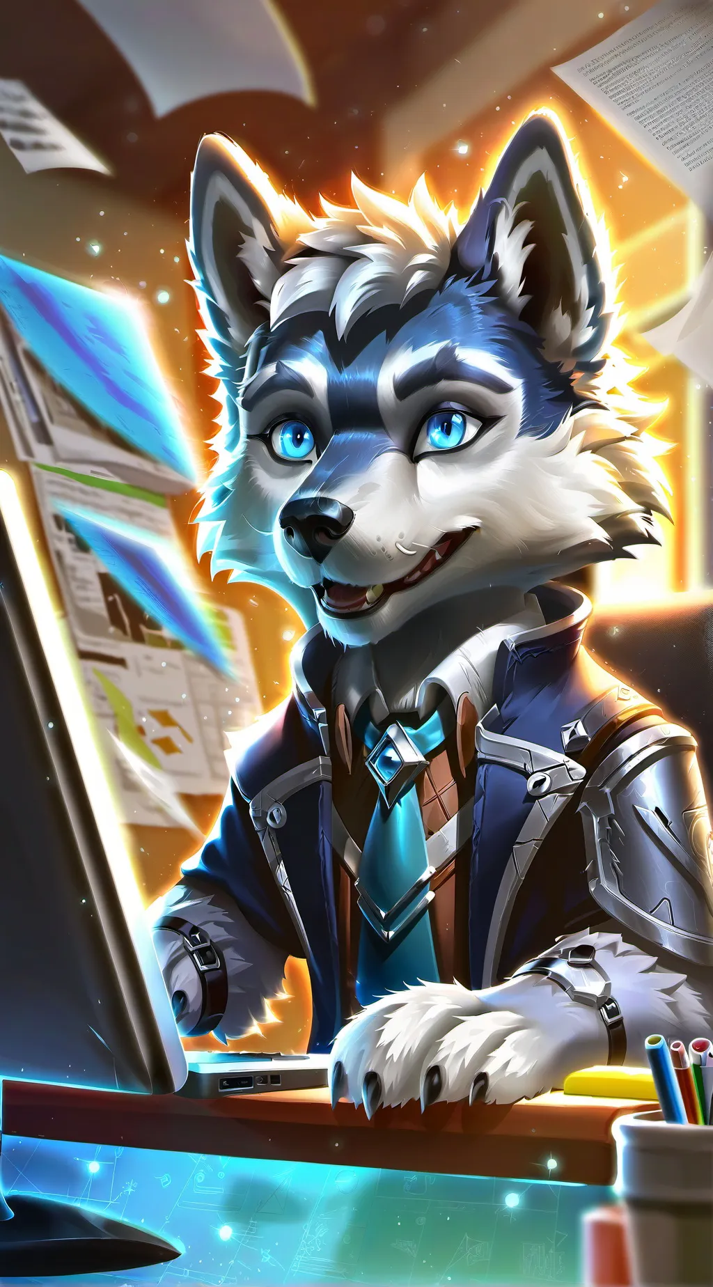 ai character: Byte background