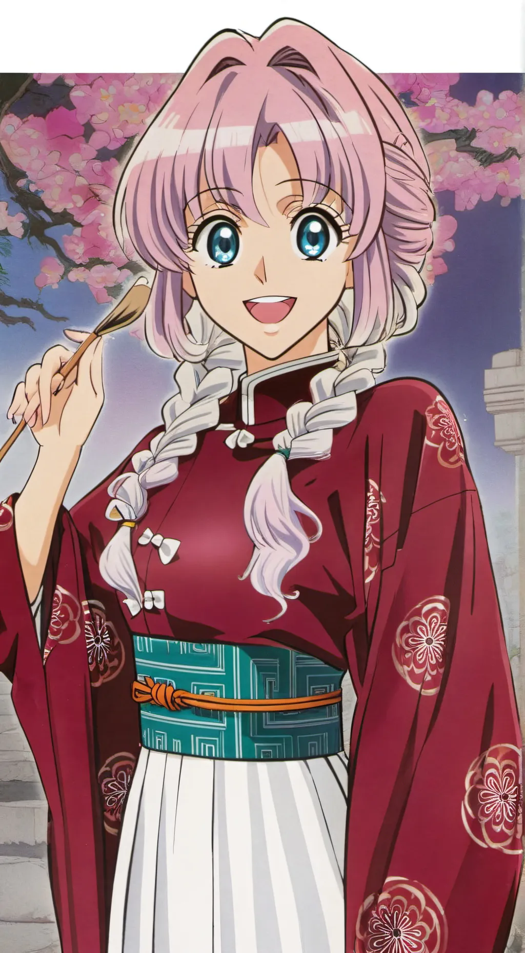 ai character: Mitsuri Kanroji  background
