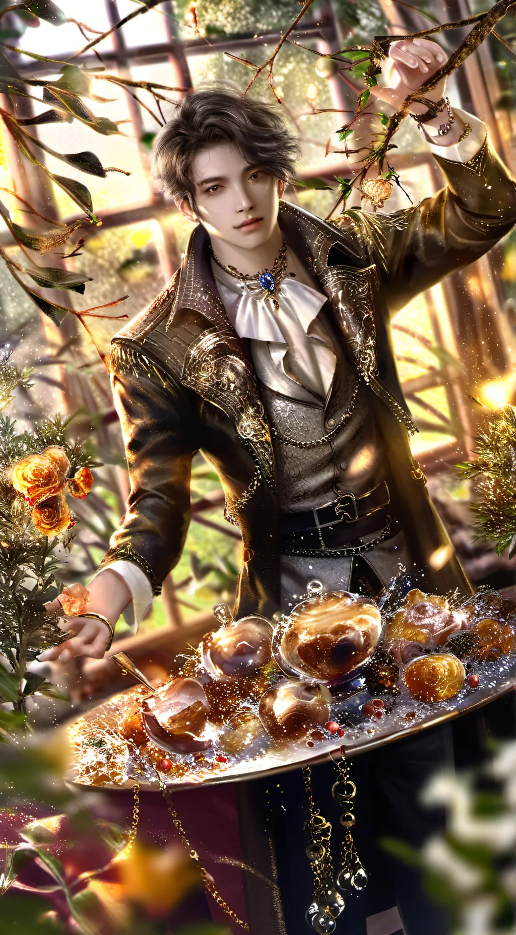 ai character: Kim su jon  background