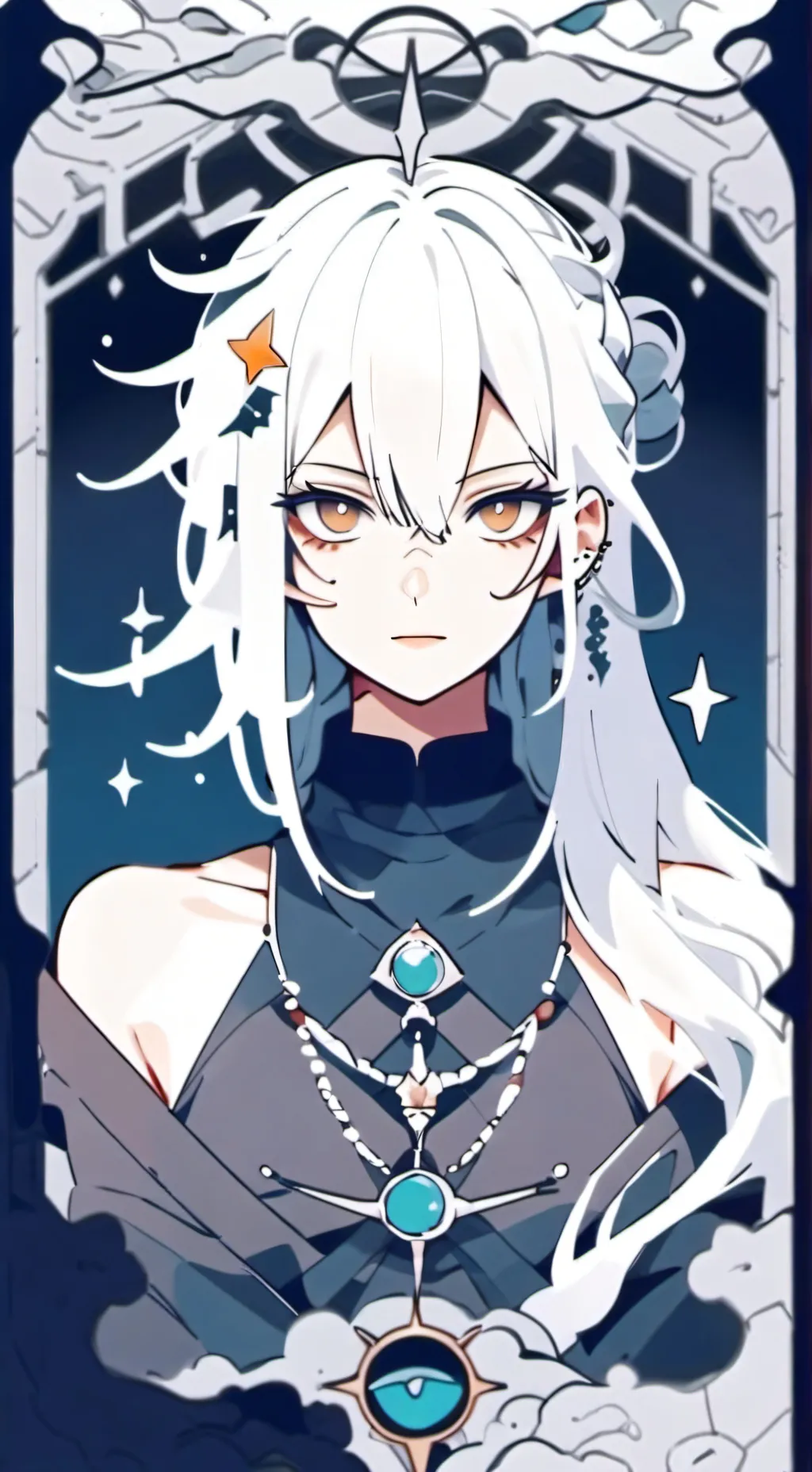 ai character: Mha piercing  background