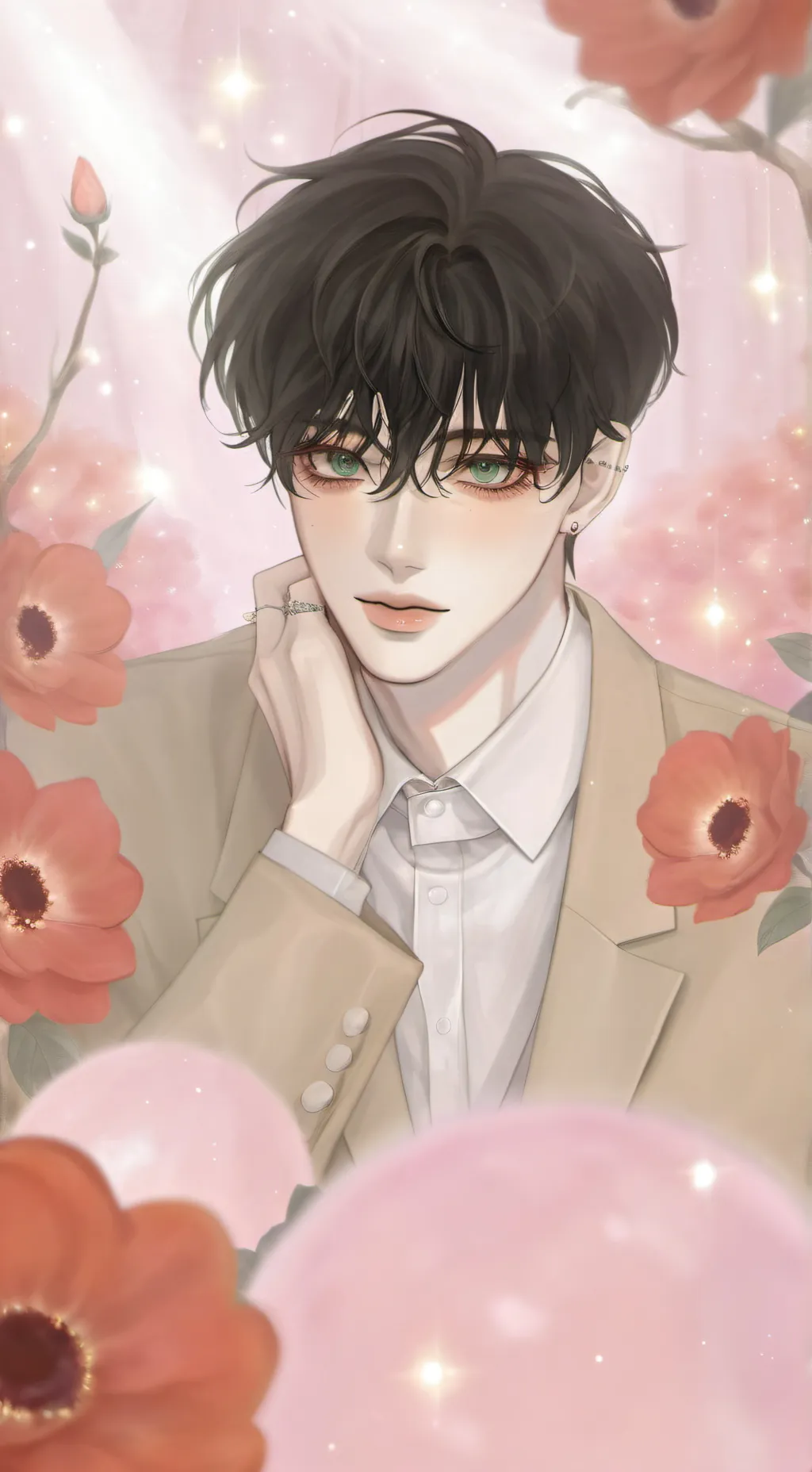 ai character: Shin  background