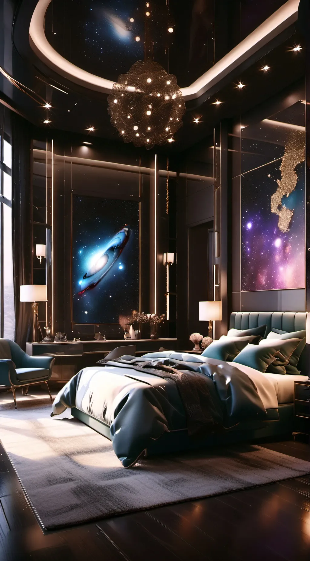 ai character: room simulation  background