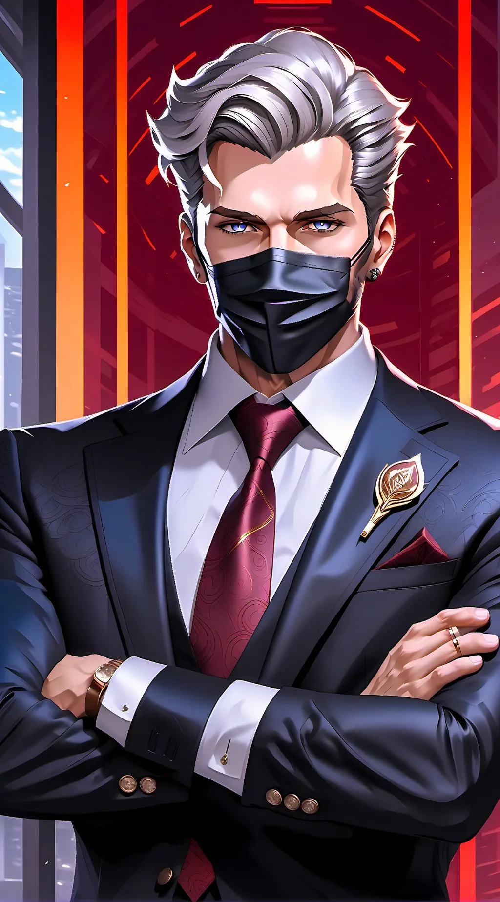 ai character: Rich Husband  background